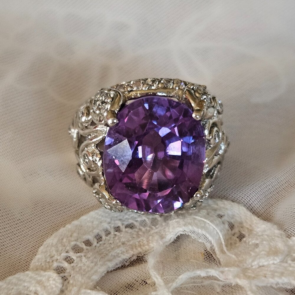 Amethyst Cocktail Ring